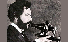 Photo d'Alexander Graham Bell à l'aube de sa carrière.