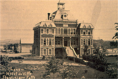 View of City Hall and its landscaping