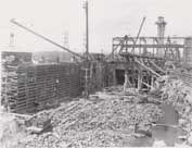 Partial view of the headrace directing water to the No 2 intake