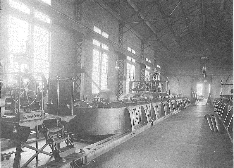 Impressive generator room at the Lachine generating station