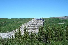 Photo of the spillway at the Robert-Bourassa generating station