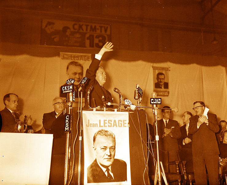 Passionate speech by Premier Jean Lesage